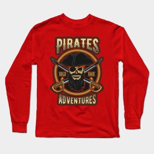 SKULL PIRATE Long Sleeve T-Shirt